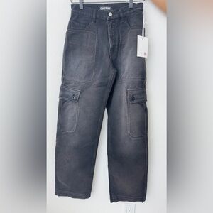 CHERRY LA // SIX POCKET CARGO PANTS (VINTAGE BLACK)